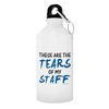 ThisWear Boss Gifts for Women Boss Gift Tears of my Staff Fun Boss or Coworker Gag Birthday Gifts for Boss Gift Aluminum Water Bottle with Cap & Sport Top White