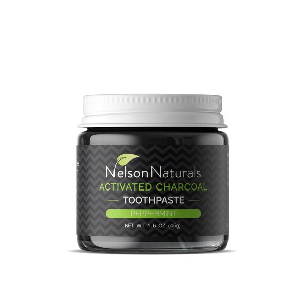 Nelson Naturals Activated Charcoal Toothpaste 1.6 oz - Peppermint