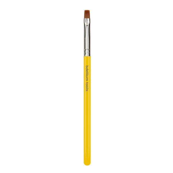 Bdellium Tools Professional Makeup Brush - Studio Series 546 Square Lip - With Soft Synthetic Fibers, For Applying Color Precisely across Lips (Yellow, 1pc)