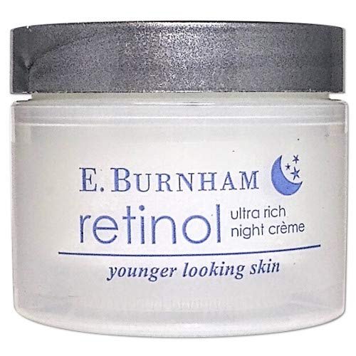 E. Burnham Retinol Ultra Rich Night Créme 2 oz – Intense Anti-Aging Night Cream with Retinol & Hyaluronic Acid – Deeply Moisturizing, Reduces Fine Lines and Wrinkles for Youthful Skin