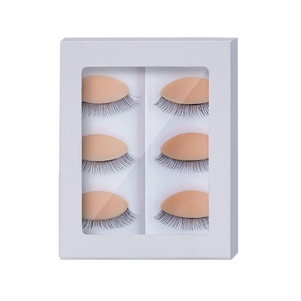 Pretty memory Lash Mannequin Head with Eyelids, Silicone, Makeup Practice and Lash Extension Training (Skin Color)
