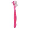 HURRISE Denture Brush, Denture Toothbrush False Teeth Brush, False Teeth Brush, Dirt Removal, Plaque Removal Ergonomic Double Sided Soft Hair Safe Portable Professional (Pink)