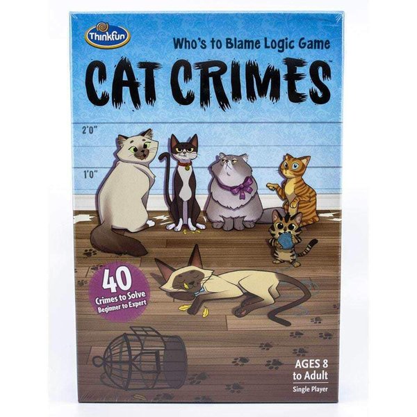 ThinkFun Cat Crimes Brainteaser - Engaging Logic Game for Kids and Adults | Develops Critical Reasoning Skills |Durable Components | Fun Cat Themed Artwork | Ideal for Ages 8+