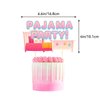 Pajama Theme Party Pajama Slumber Party Decorations Sleepover Party Decorations Includes Pajama Theme Banner Cake Topper Cupcake Toppers Balloons for Girls Spa Party Supplies