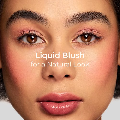 BB Blush Makeup LAMEL - Liquid Cream Blush for Cheeks & Lids Makeup, Creamy Texture, Hydrating, Long-Lasting, Blendable for All Skin Types - Cruelty-Free -401, Tea Rose -10ml/0,33fl.oz