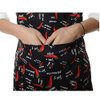 Household Decor Aprons with Pockets, Dish Washing Grooming Chef, Commercial and Home Use, Unisex, Eco Friendly, Elegant, for All Holidays and Occasions. (Red Chili Print, 100% Waterproof Polyester)