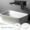6 Pcs Rubber Sink Overflow Plug Caps Covers, Sinks Overflow Drain Cover Bathroom Kitchen Sink Hole Cover Reusable Round Spillover Caps Drain Insert Plug for Basin Decoration