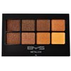 BYS Eyeshadow Makeup Palette 8 Shades - Metallic Browns