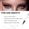 evpct Eyebrow Stamp Pencil Kit for Eyebrows, Makeup Brow Stamp Trio Kit with Waterproof Eyebrow Pencil, Eyeliner, Eyebrow Pomade, 10 Eyebrow Stencils and Dual-ended Eyebrow Brush, Kit-01# EBONY