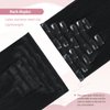 HUAYI Black Clip in Hair Extensions Real Human Hair 22 Inch Jet Black Hair Extensions Clip ins Human Hair Natural Hair Extensions Clip in Full Head 7pcs 70G (22In 7pcs 70g)