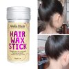Dolahair Hair Wax Stick for Flyaways, Kids & Women's Hair - Hair Bun Maker, Slick Back Brush, 3 Pcs Set (1 Wax + 3 Brushes)