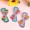 3Pcs Diamond Painting Hair Clips, 5D Bowknot Bobby Pins Girls Diy Diamond Hair Clip Butterfly Hairpin Elegant Barrettes Gift For Girls Daughter Best Friend Or Mather 8.5 * 3.5cm (D)