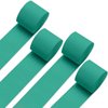 4 Rolls Crepe Paper Streamers, Party Decorations Streamers, Party Streamers for Birthday Baby Shower Wedding Decorations Halloween Christmas Craft Supplies, 1.8 Inch x 82 Ft/Roll, 328ft (Green)