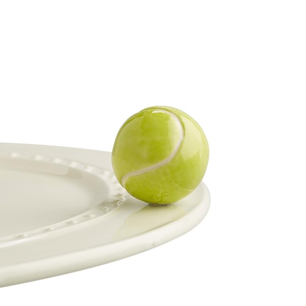 nora fleming Game, Set, Match (Tennis Ball) A72 - Hand-Painted Ceramic Unique Décor - Summer Minis for the Home and Office