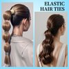 FANDAMEI Elastic Hair Ties Kit, Hair Accessories for Women with Elastic Hair Bands, Black Hair Ties, Cotton Hair Tie, Rubber Hair Bands, Hair Pins, Tie Hair Tools, Rat Tail Comb, Hair Ties Kit