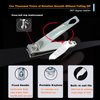 firiKer Nail Clipper Set, Sharpest Fingernail & Toenail &Slanted Edge Nail Cutting Clippers, Quality Stainless Steel Portable Nail Cutter Set with Nail File,Personal Pedicure Kit for Women Man
