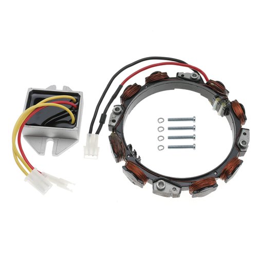 TUELETFU 592831 Alternator Dual Circuit with 845907 Voltage Regulator Lawn Mower Tractor Replaces 696459 691063 393474 393800 and 394890 797375 797182 393374 691185