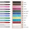2Pcs Bright Blue Dark Blue Eyeliner Pen Set Bright Blue Dark Blue, Pearl Metallic Glitter Eyeliner Pencil Kit Eye Liners for Women Waterproof Professional Eye Makeup Eyeliner Eye Color E1
