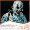 QINLECTRI 4 Packs Halloween Makeup Latex Bald Caps with 4 Nylon Wig Caps, Halloween Bald Caps Makeup Professional Bald Cap for Halloween Party Adult Costume Accessories, Novel Style