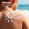 Uonlytech 500pcs Tanning Sunbathing Stickers Self Body Tanning Stickers Tanning Bed Stickers Heart Gift Sticker Label for Tanning Sunbathing Outdoor, Pink
