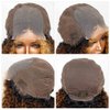AliPearl Wig Highlight Curly Bob Lace Front Wigs Human Hair Pre Plucked with Bayby Hair 4x4 Lace Closure Bob Wigs for Black Women Human Hair Brazilian Virgin Glueless Colored Bob Lace Frontal Closure Wigs Ali Pearl Hair (10 Inch)