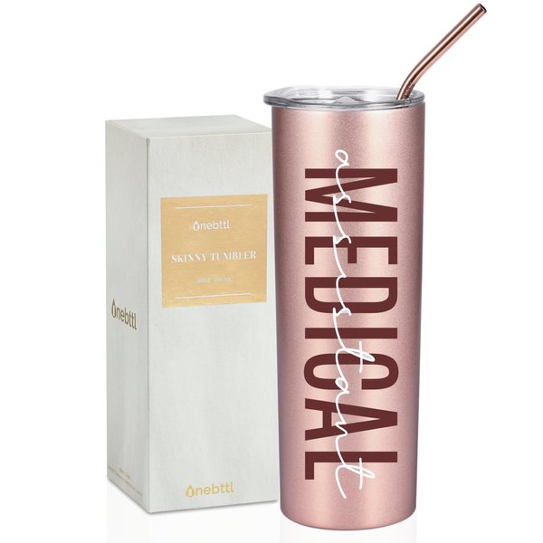 Onebttl Medical Assistant Gifts for Wowen, Gifts for Medical Assistant on Medical Assistant Week, Birthday and Christmas, 20oz Insulated Stainless Steel Tumbler - Medical Assistant