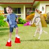 IROO Balancing Stilts for Kids, 4 Pairs Walking Stilts Monster Feet for Balance and Coordination, Toys for Girls & Boys for Age 4-10 Years Old Indoor or Outdoor Play (8 Stilts Total)