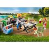 PLAYMOBIL Family Fun 71427 Shared Barbecue, Camping, Fun and Enjoyment Outdoors with the Family, with Grill, Cooking Apron and Great Accessories, Toy for Children from 4 Years
