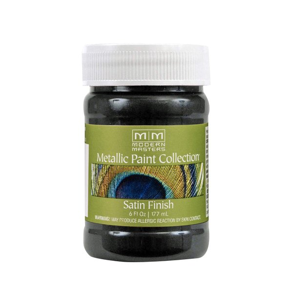 6 oz Modern Masters ME700 Black Pearl Metallic Paint Collection Water-Based Decorative Metallic Paint