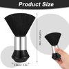6 Pieces Barber Neck Hair Duster Brush Hair Cutting Neck Duster Hair Cleaning Sweeping Duster Soft Cutting Neck Hair Brush with Plastic Handle Grip for Brushing off Hair Around Face (Cute Style)