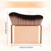 Self Tan Brush Soft Body Makeup Brush Portable Self Tanning Brush Self Tanner Face Brush For Body & Leg Makeup（Rose Gold）