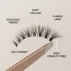 House of Lashes Kitty Cat - Natural, Flared, Cruelty Free Faux Silk Fibers False Eyelashes