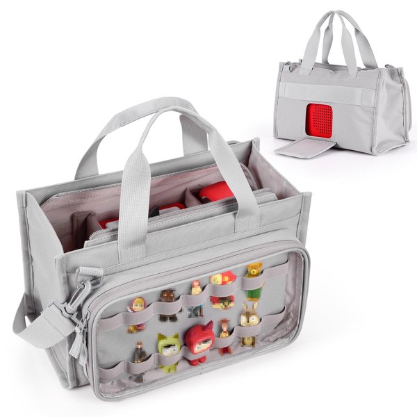 Carrying Bag for Toniebox Starter Set, Travel Storage Case for Tonie Characters, Charging Station & Headphone, Box Only (Gray)