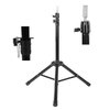 TMX Adjustable Mannequin Wig Canvas Block Head Tripod Stand with Metal Plate (Black)