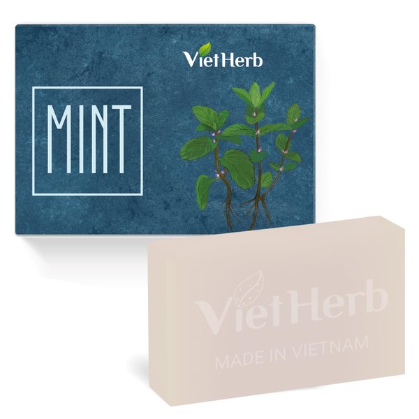 Mint Soap Bar, Cleansing Soap Bar for Face and Body with Natural Ingredients, Soap for Men, Women and All Skin Types