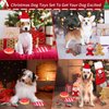8 Pieces Christmas Dog Toys Set Christmas Plush Interactive Dog Squeaky Toys Santa Gingerbread Man Donut and Candy stuffed Toys Rope Toys Dog Santa Hat and Sock Chew Toys Gift for Medium Small Dogs