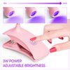 AORAEM LED Nail Lamp Portable Gooseneck Plug in Lamp Gel Light Nail Dryer Gel Polish Light Professional Nail Light for Gel Nail Home DIY