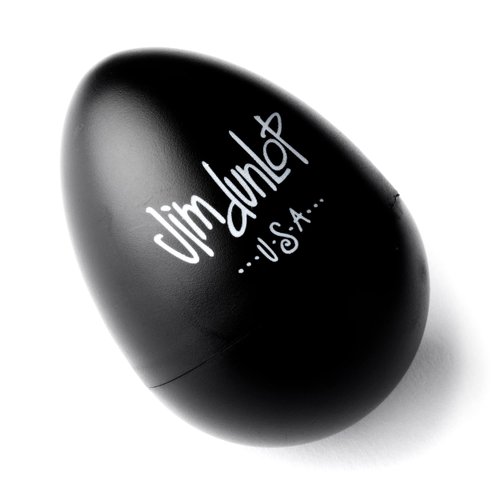 Jim Dunlop 9103TBK Egg Shaker, Black, 2/Pack