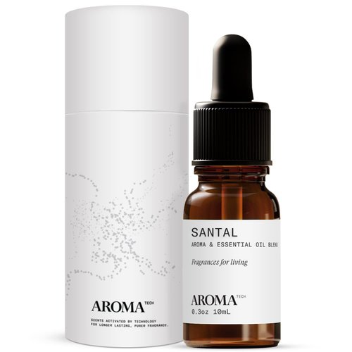 AromaTech Santal Aroma Essential Oil Blend, Aromatherapy Diffuser Oil with Patchouli and Cedarwood for Diffuser, Humidifier - 0.3 fl oz, 10 mL