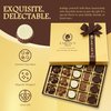 CARIANS Chocolate Gourmet Truffles Box, Assorted Pralines Holiday Gift, Chocolate Gift Box, Premium Gourmet Chocolate Gift Basket, Assortment of Milk and Dark Chocolate, Kosher, Halal, 20 Pc., 7.4 oz.
