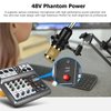 Aveek Professional Audio Mixer, Sound Board Mixing Console with 5 Channel Digital USB Bluetooth Echo Delay Effect, Input 48V Phantom Power Stereo DJ Mixers for Recording, Live Streaming, Podcasting