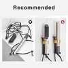 Wall Mount Holder for Dyson Airwrap Styler Hair Curling Iron Barrels, Metal Organizor Storage Rack Suitable for Various Curly Hair Sticks,Aluminum (Black&Golden)