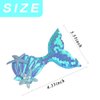 Kistreao 2Pcs Mermaid Hair Clips for Girls Sequins Fish Tail Hairpin Glitter Starfish Shell Hair Barrettes for Women Toddlers Teens Mermaid Hair Accessories Birthday Wedding Party Supplies (Blue)