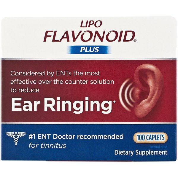 Lipo-Flavonoid Plus Dietary Supplement Ear Health, 100 Count (Pack of 2)