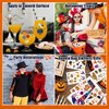 Partywind 36 Sheets Kids Full & Half Arm Halloween Temporary Tattoos Sleeves, Fake Tattoo Stickers for Halloween Party Supplies Decorations, Halloween Treats for Kids Trick or Treat Party Games