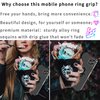 TACOMEGE Hand Phone Grip Holder, Evil Eye Phone Ring Stand Compatible with Smartphone, Tablet, E-Reader, Etc (PHGR-BK)