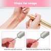 Andibro 4pcs Small Mandrel Bits, Nail Drill bits for Electric Drill File Machine 3.1mm 3/32 Shank Drill bits for Nails for Acrylic Nails Gel Sanding Bands Nail Drill Manicure and Pedicure