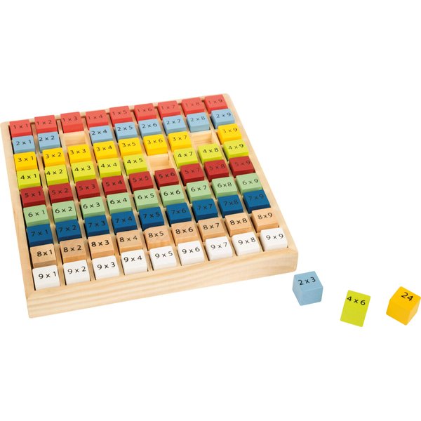 small foot wooden toys Small Foot Wooden Toys Learning Multiplication Table "Educate" educational toy designed for children ages 6+, Multi (11163)