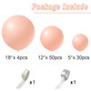 Pastel Orange Balloons 84 pcs Peach Balloons Garland Arch Kit 5 inch +12 inch +18 inch Pastel Orange Balloons Happy Birthday Balloons Baby Shower Decorations Wedding Balloons