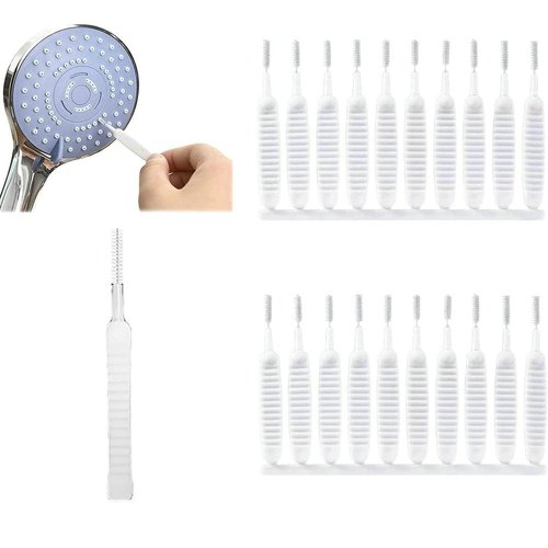 20PCS Shower Head Cleaning Brush, Anti-Clogging Shower Nozzle Cleaning Brush Multifunctional Hole Cleaning Brush Small Cleaning Brush for Pore Small Nozzle Keyboard Nylon Bristle Cleaner